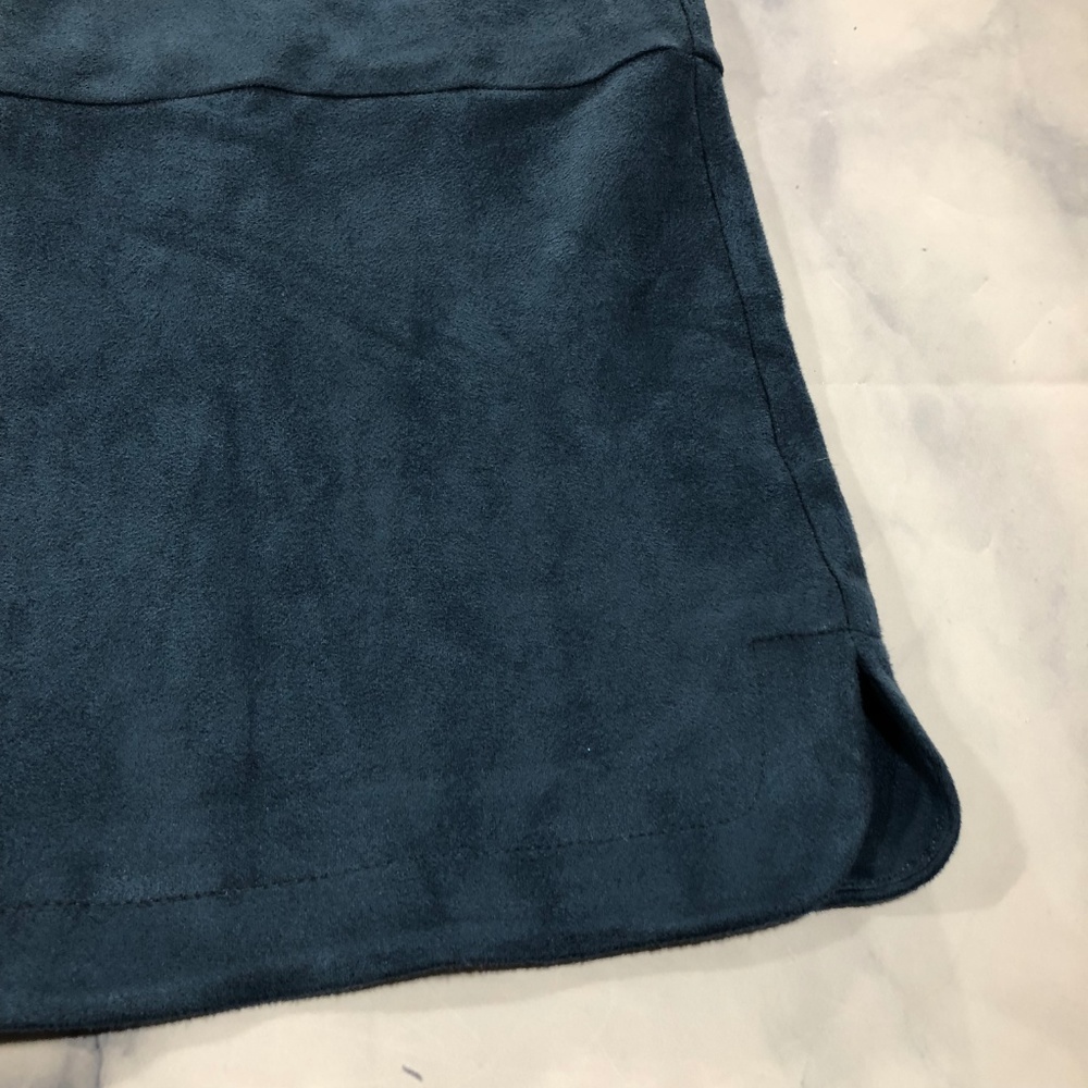 Boston Proper Blue Faux Suede Shift Dress - Picture 8 of 8